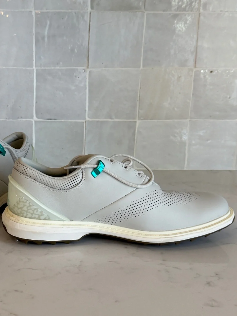 Nike Air Jordan ADG 4 Grey Fog White Cement GOLF SHOES | Mens Size 9.5